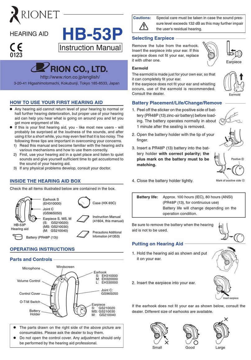 rionet HB-53P instruction manual