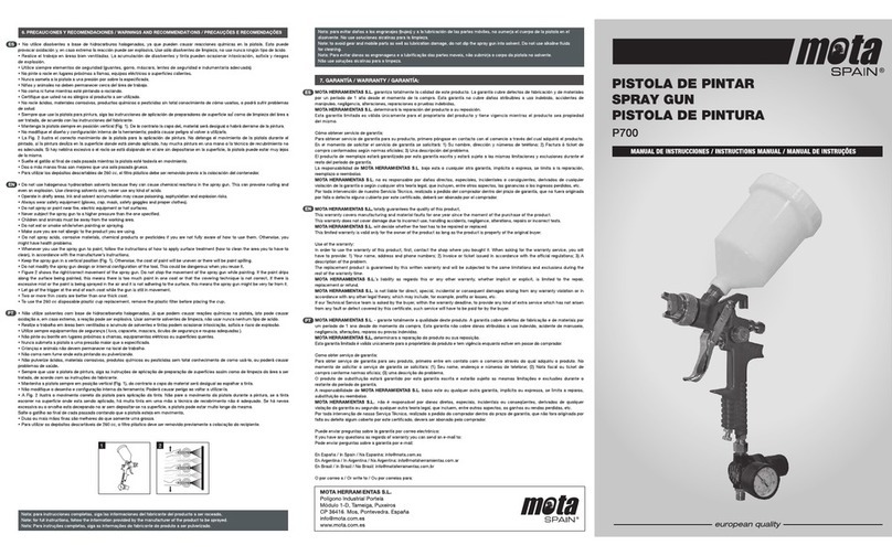 MOTA P700 instruction manual