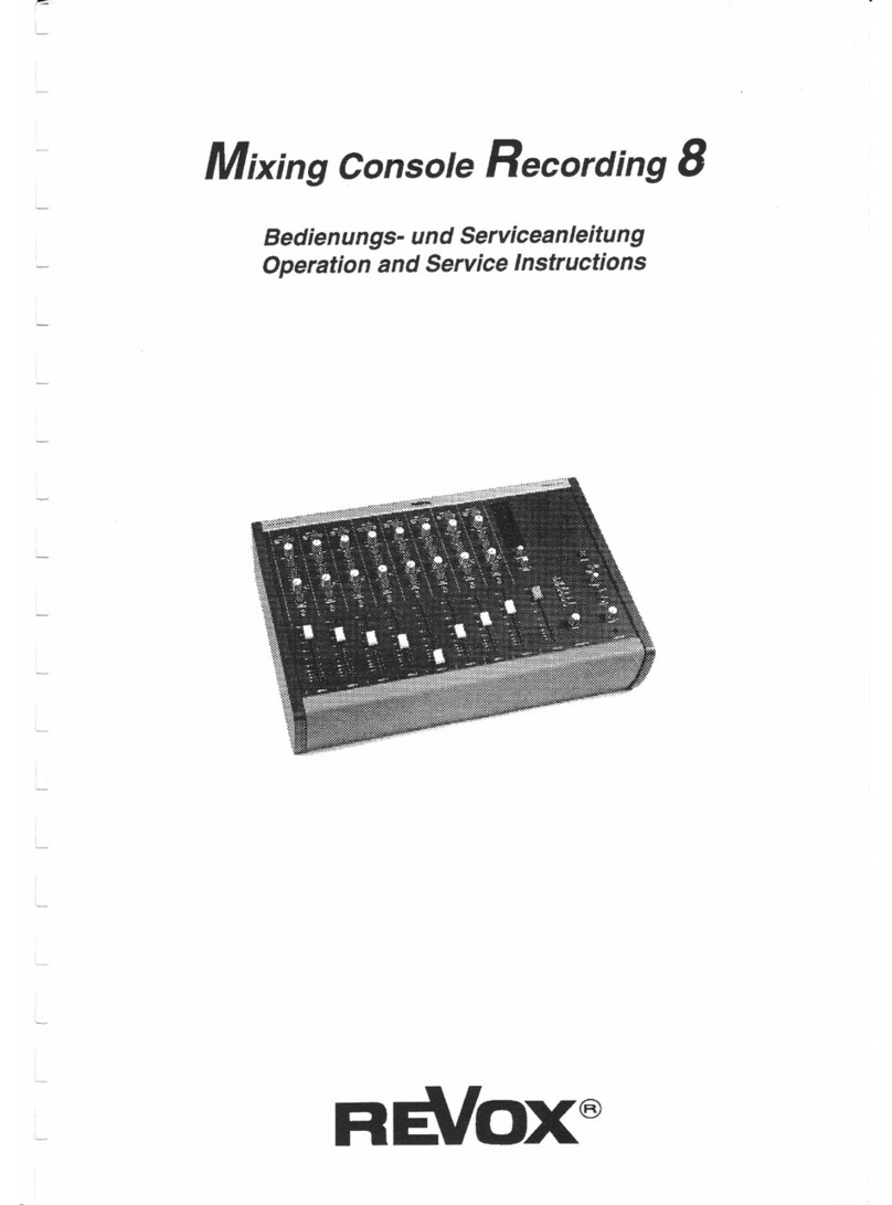 Revox Recording 8 Operation manual