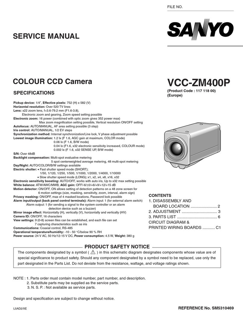 Sanyo VCC-ZM400P User manual