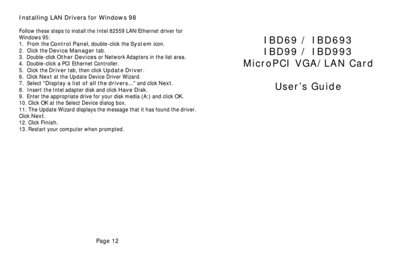 Vox Technologies IBD69 user guide