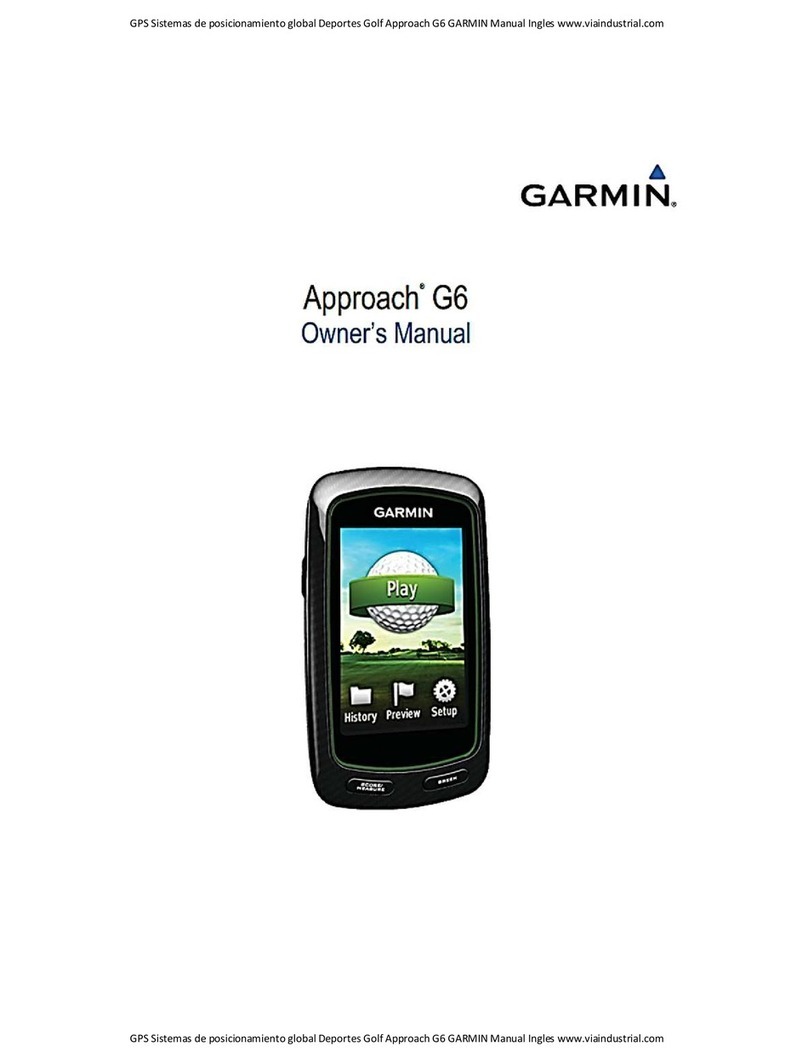Garmin Approach G6 User manual