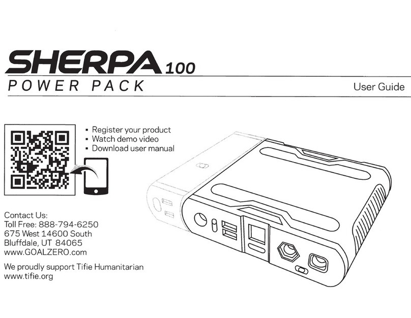 GOAL ZERO SHERPA100 User manual