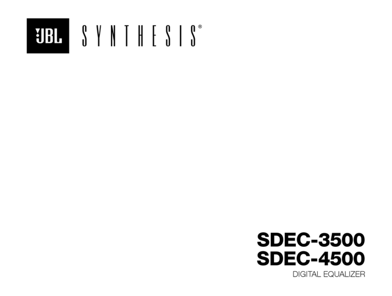 JBL Synthesis SDEC-3500 owner's manual