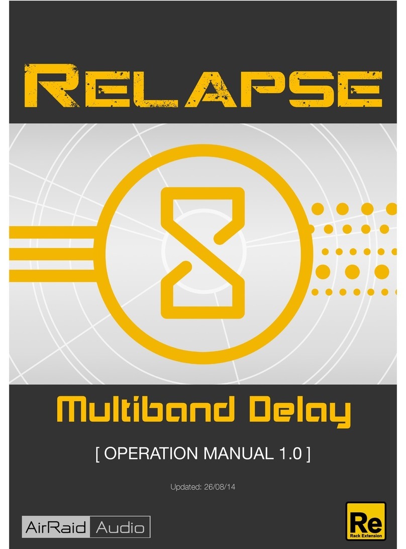 AirRaid Audio Relapse Operation manual