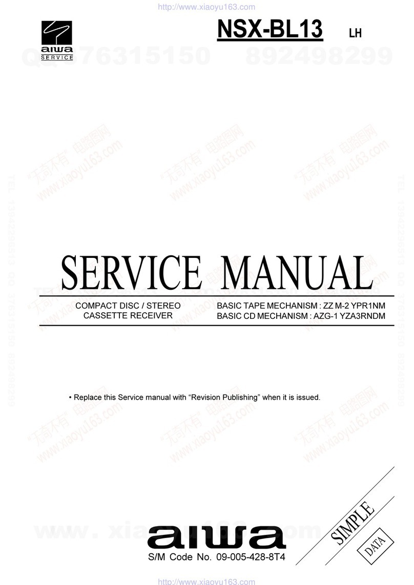 Aiwa NSX-BL13 Service manual