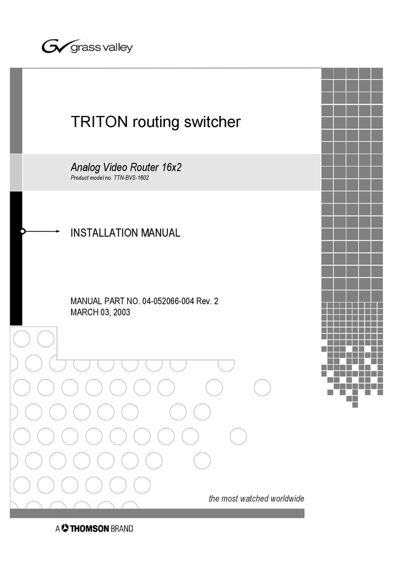GRASS VALLEY TRITON TTN-BVS-1602 installation manual