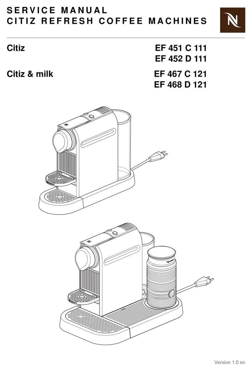 Nespresso EF 451 C 111 Service manual