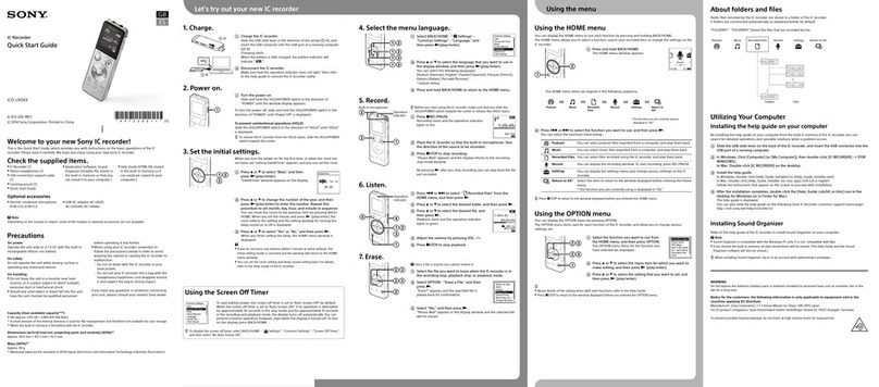 Sony ICD-UX543 User manual