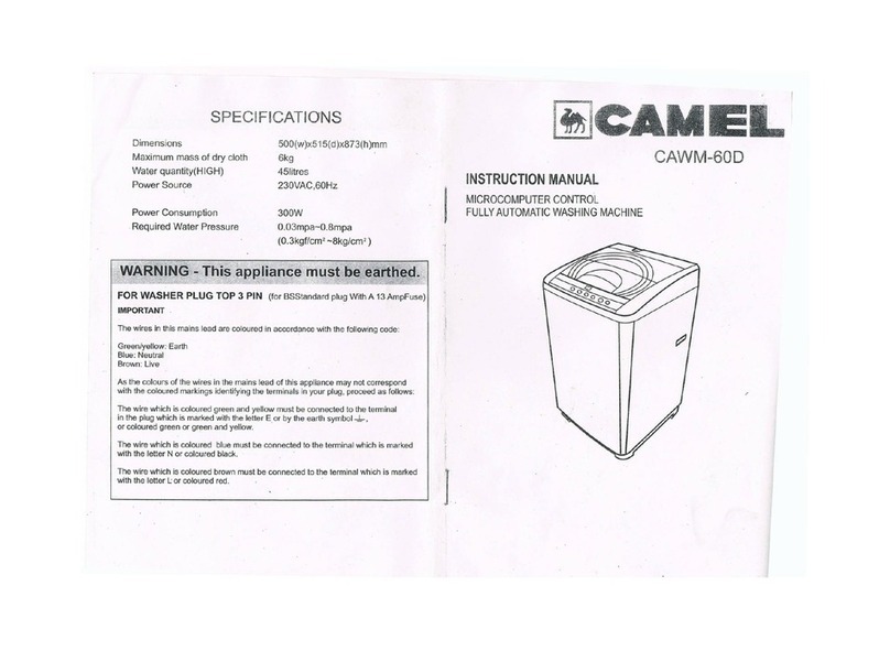 Camel CAWM-60D instruction manual