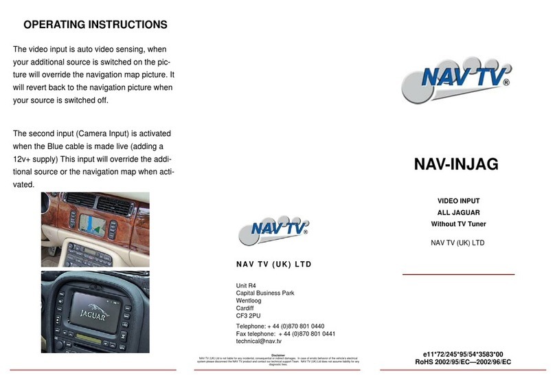 Nav TV NAV-INJAG operating instructions