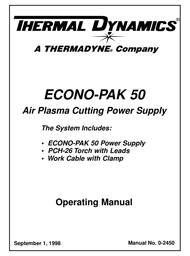 Thermal Dynamics Econo-Pak 50 User manual