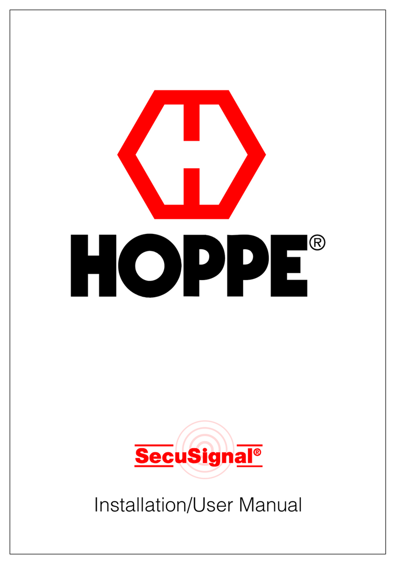 Hoppe SecuSignal Installation and user manual