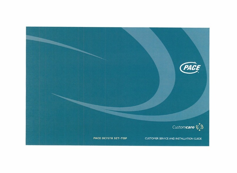Pace DC757X Customer service and installation guide