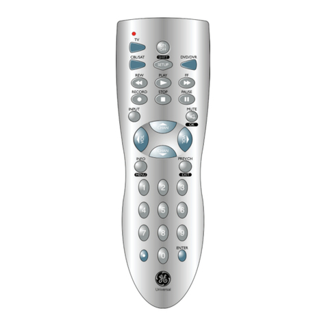 GE GE universal remote User manual