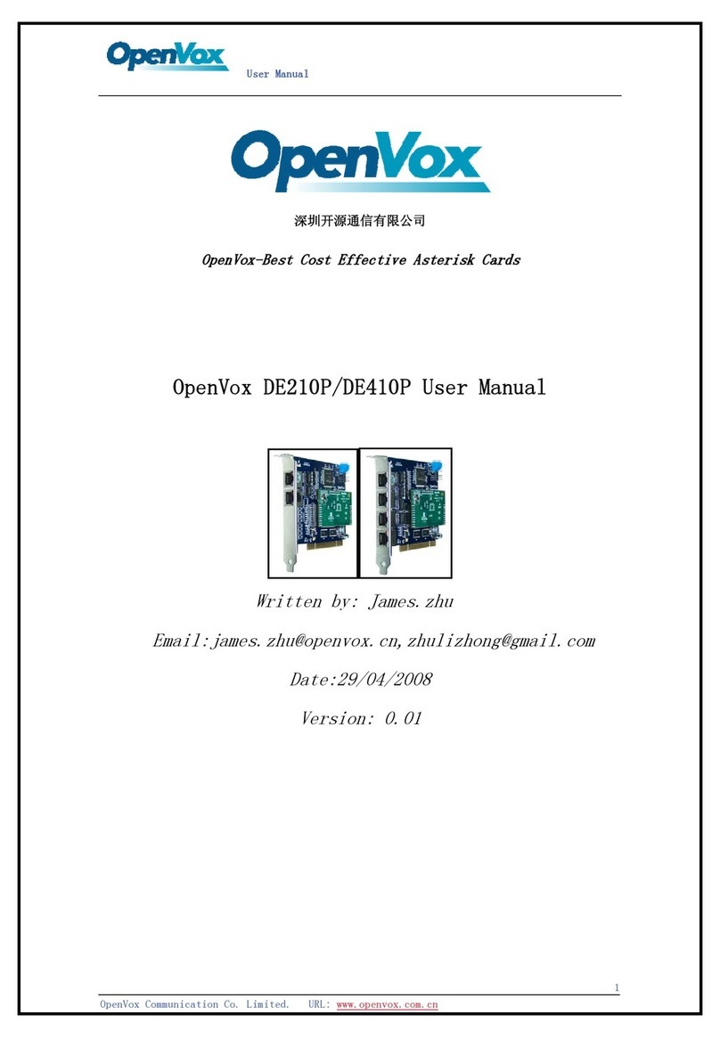 OpenVox DE210P user manual