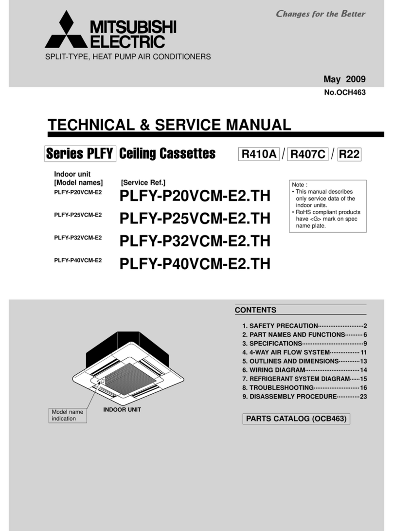 Mitsubishi Electric PLFY-P20VCM-E2.TH Operating manual
