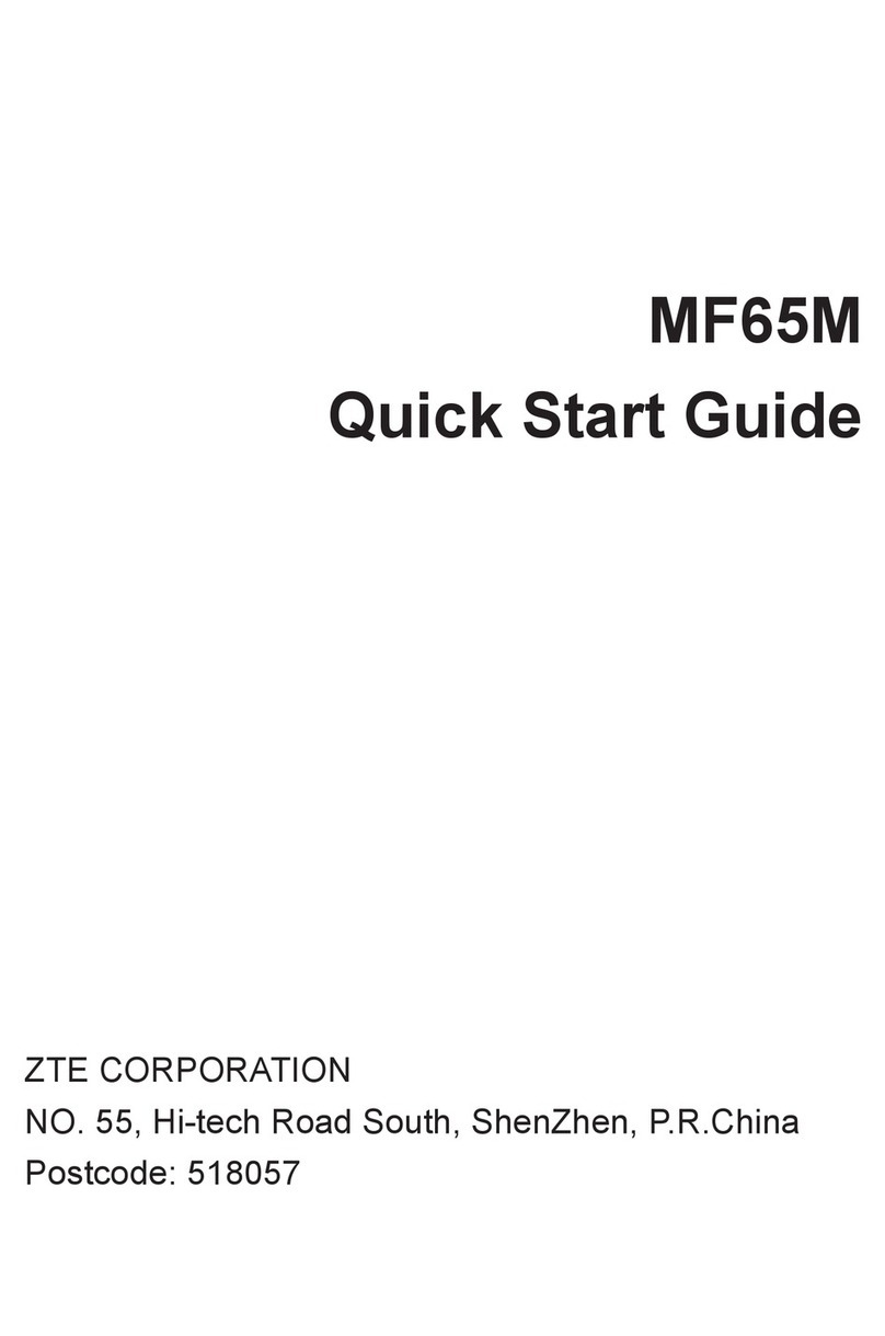 Zte MF65M quick start guide