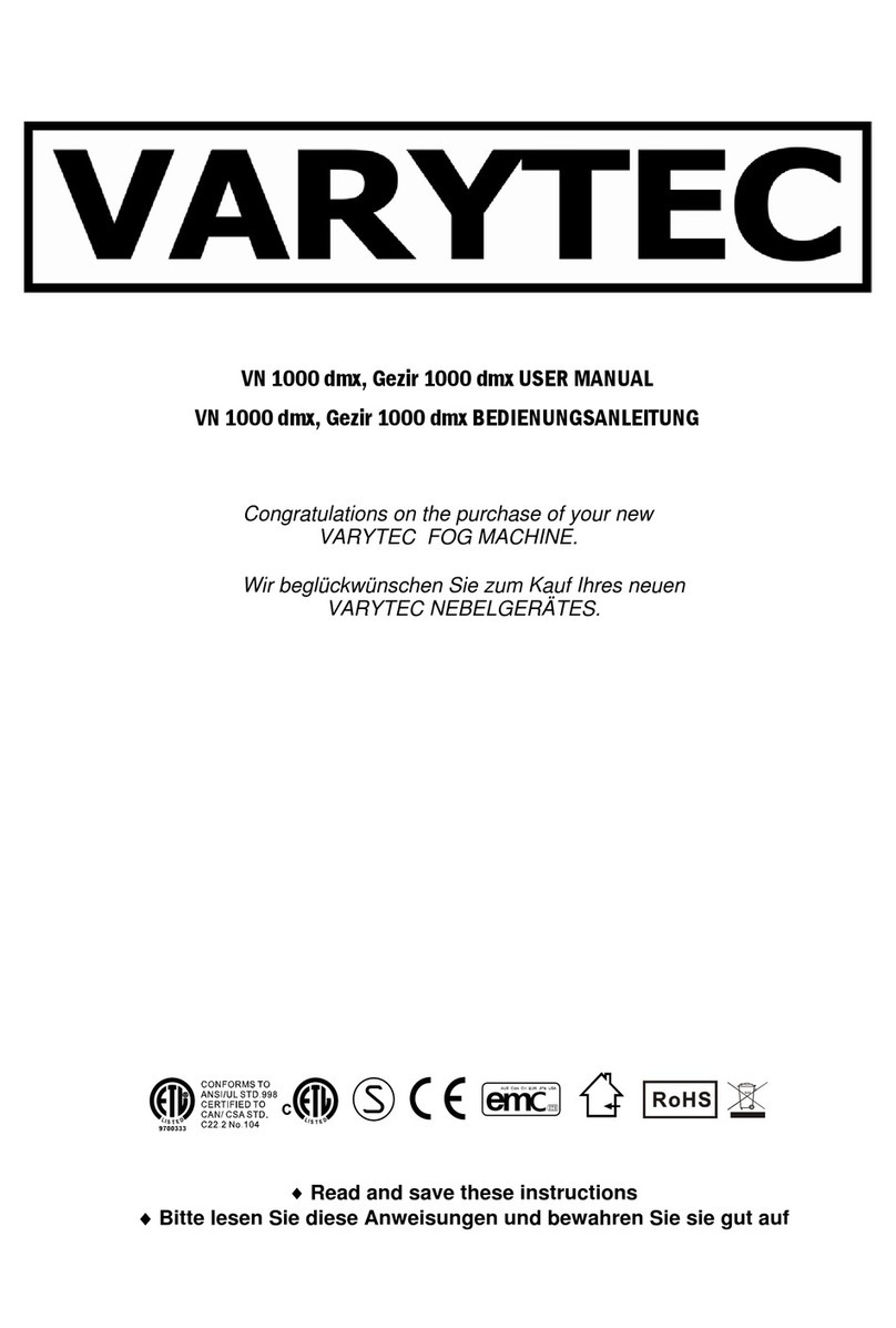 Varytec VN 1000 dmx User manual