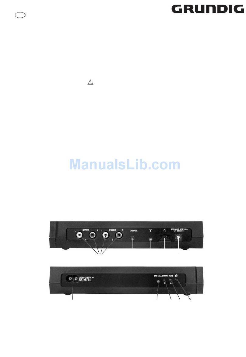 Grundig WT2 User manual