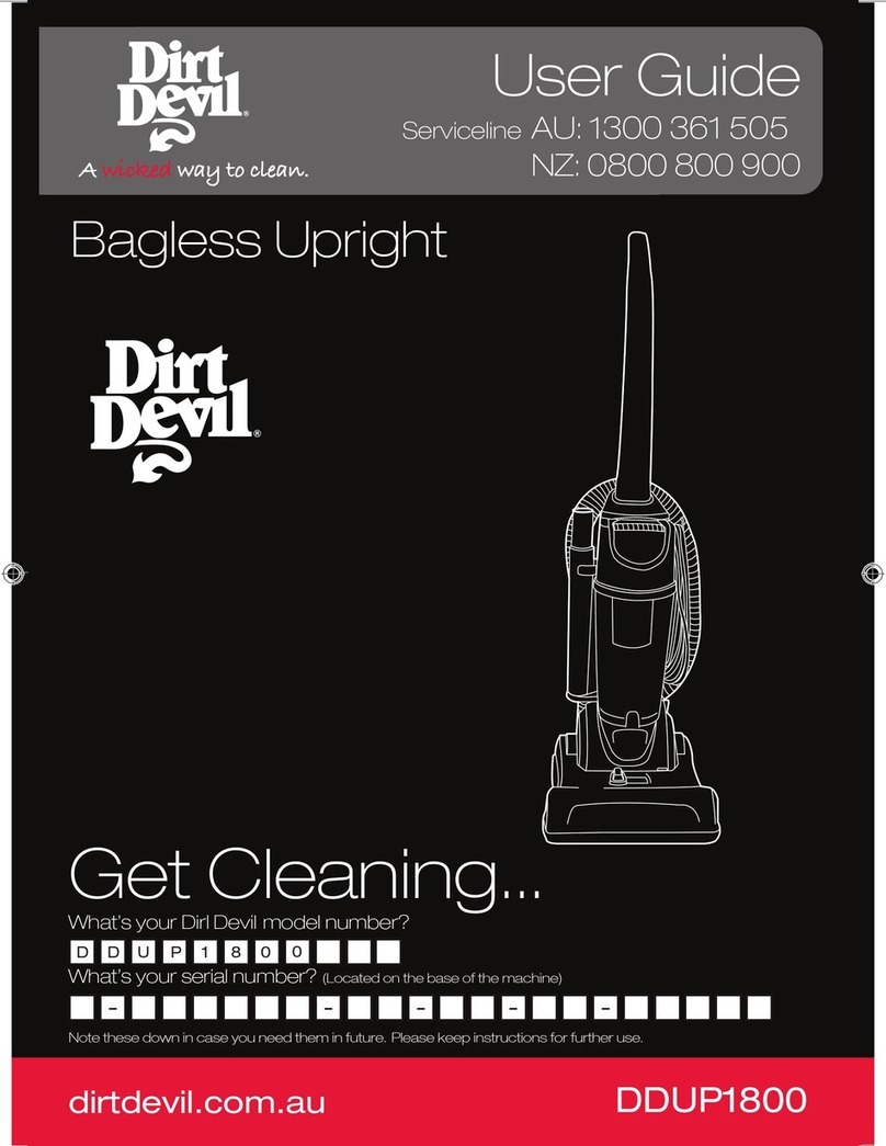 Dirt Devil DDUP1800 user guide