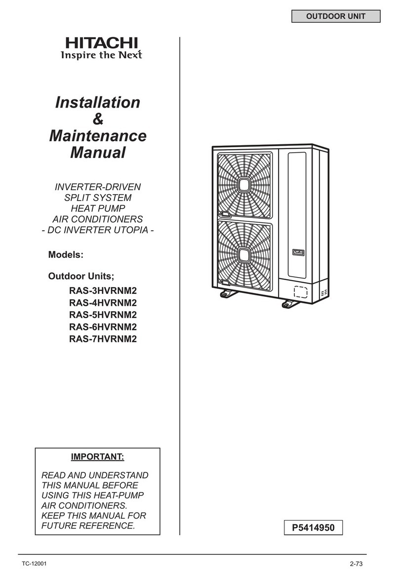 Hitachi RAS-3HVRNM2 Instruction Manual