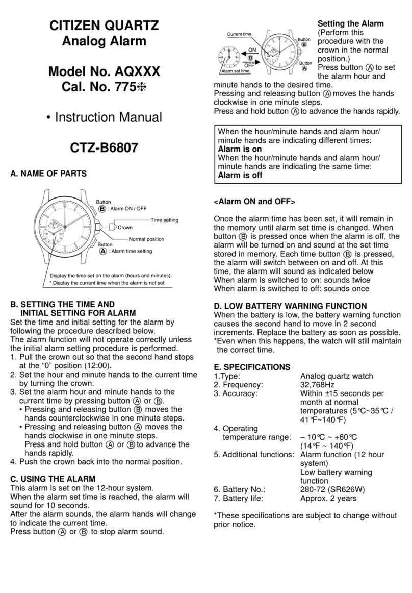 Citizen AQXXX CTZ-B6807 instruction manual