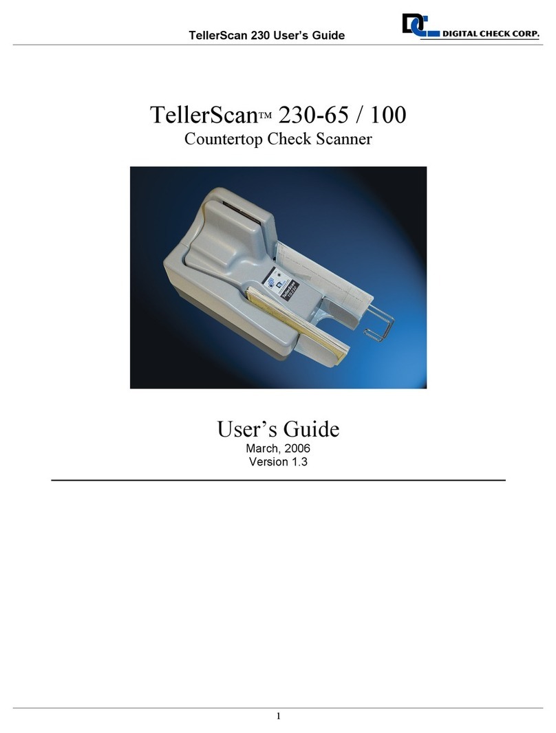 Digital Check TellerScan 230-65 user guide