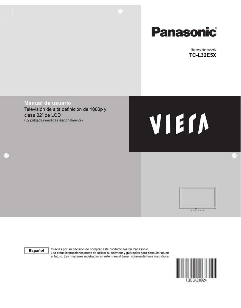 Panasonic VIERA TC-L32E5X User manual Panasonic VIERA TC-L32E5X User manual
