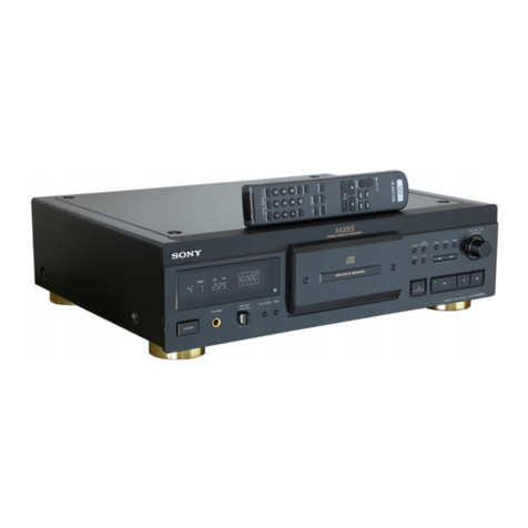 Sony CDP-XA30ES User manual