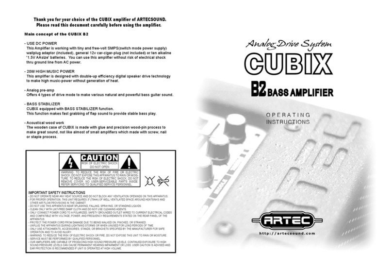 Artec Cubix B2 operating instructions