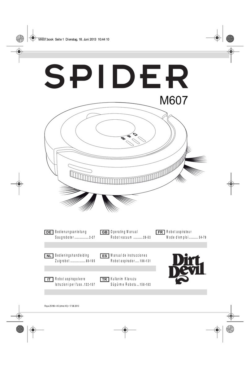 Dirt Devil Spider M607 operating manual