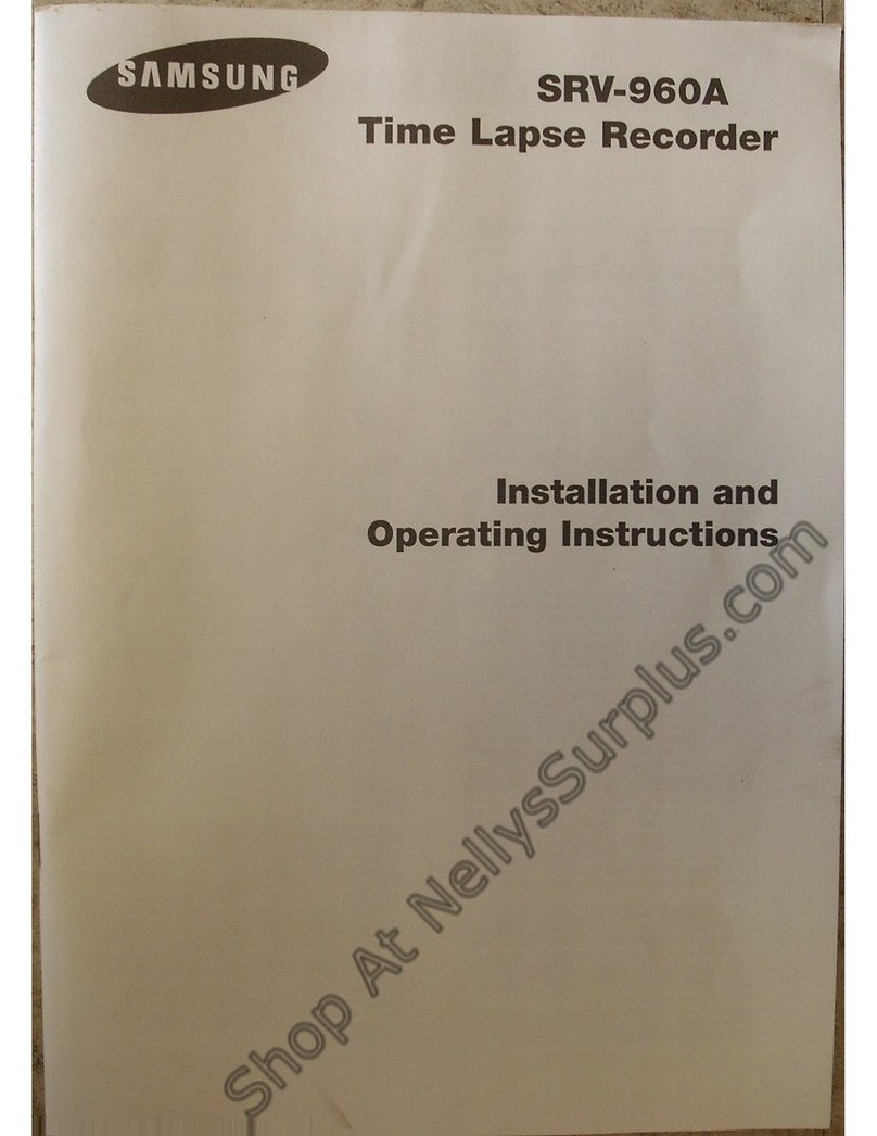 Samsung SRV-960A Installation and operating instrictions