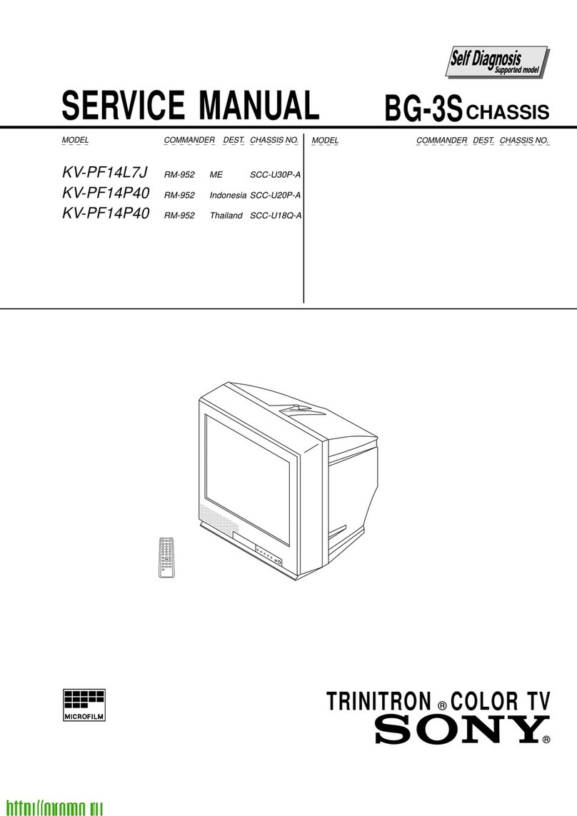 Sony Trinitron KV-PF14L7J Service manual