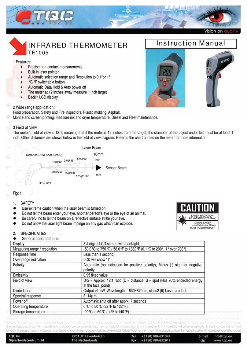 TQC TE1005 instruction manual