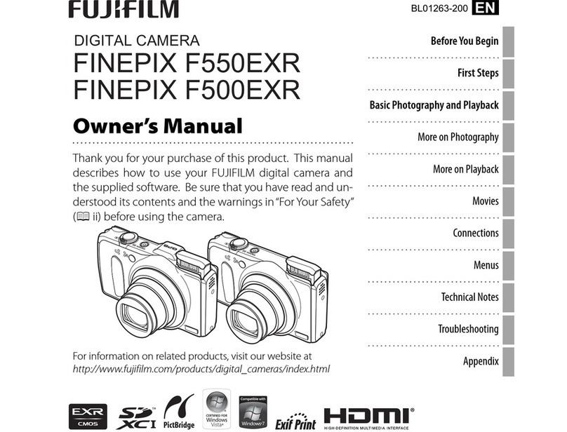 FujiFilm FinePix F550EXR owner's manual