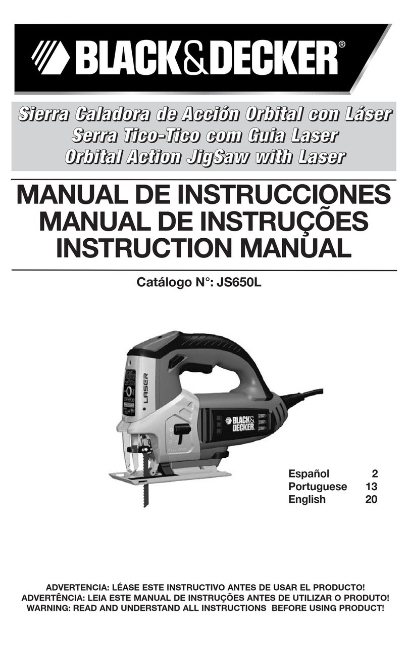 Black & Decker JS650L User manual