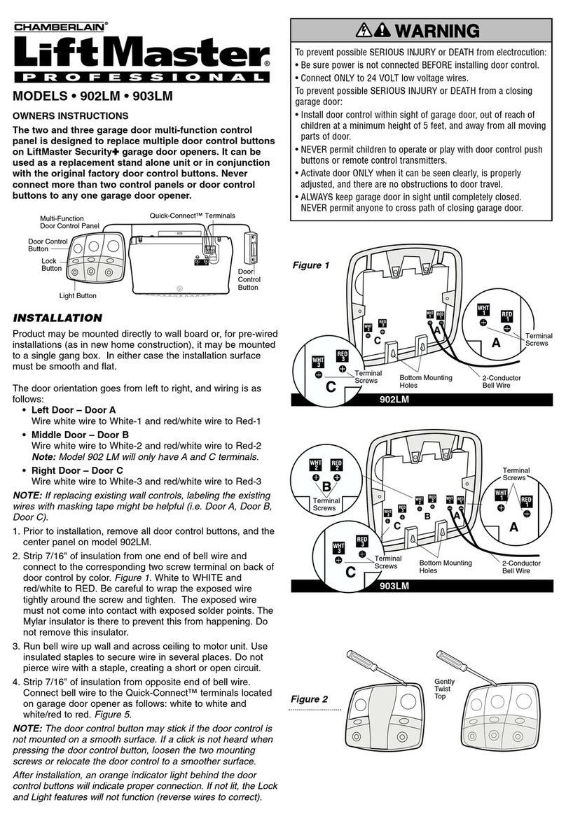 Chamberlain 902LM Owner's instruction