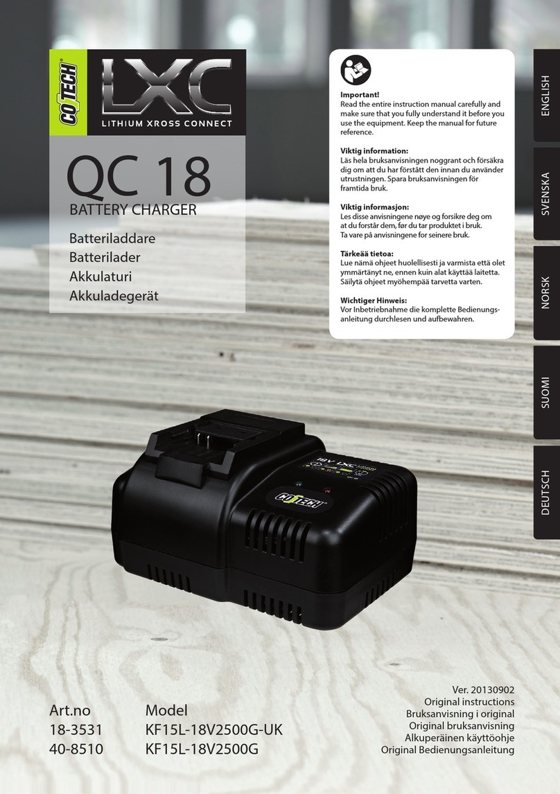 CO/Tech QC 18 KF15L-18V2500G-UK Original instructions
