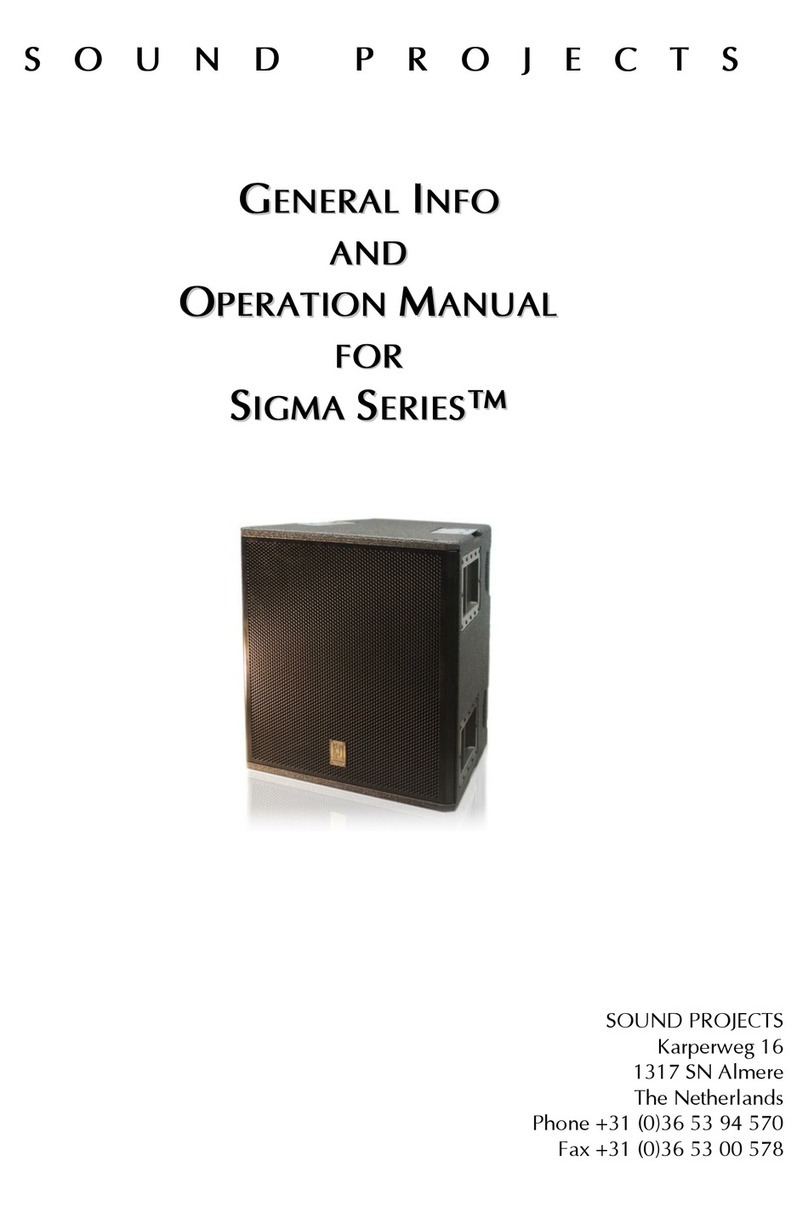 Sound Projects Sigma Series User manual