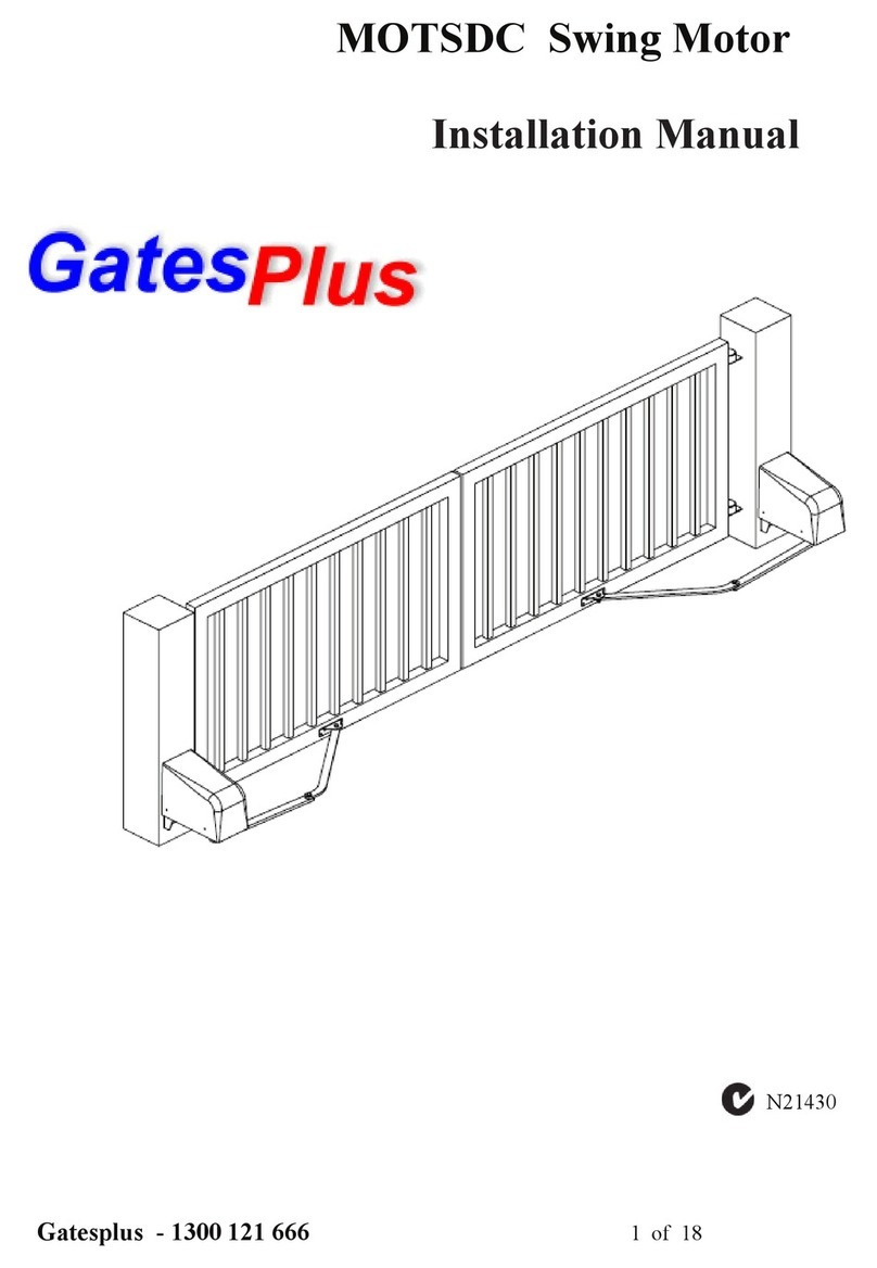 Gates Plus MOTSDC installation manual