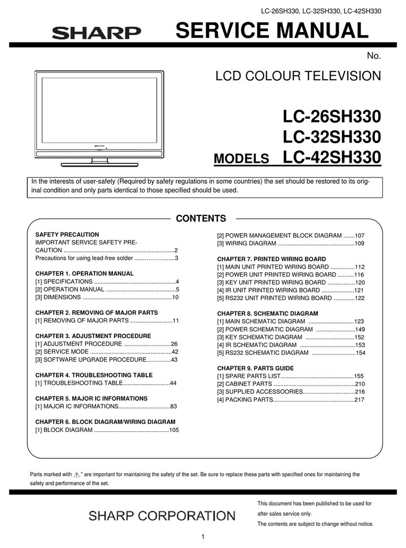 Sharp LC-42SH330 User manual