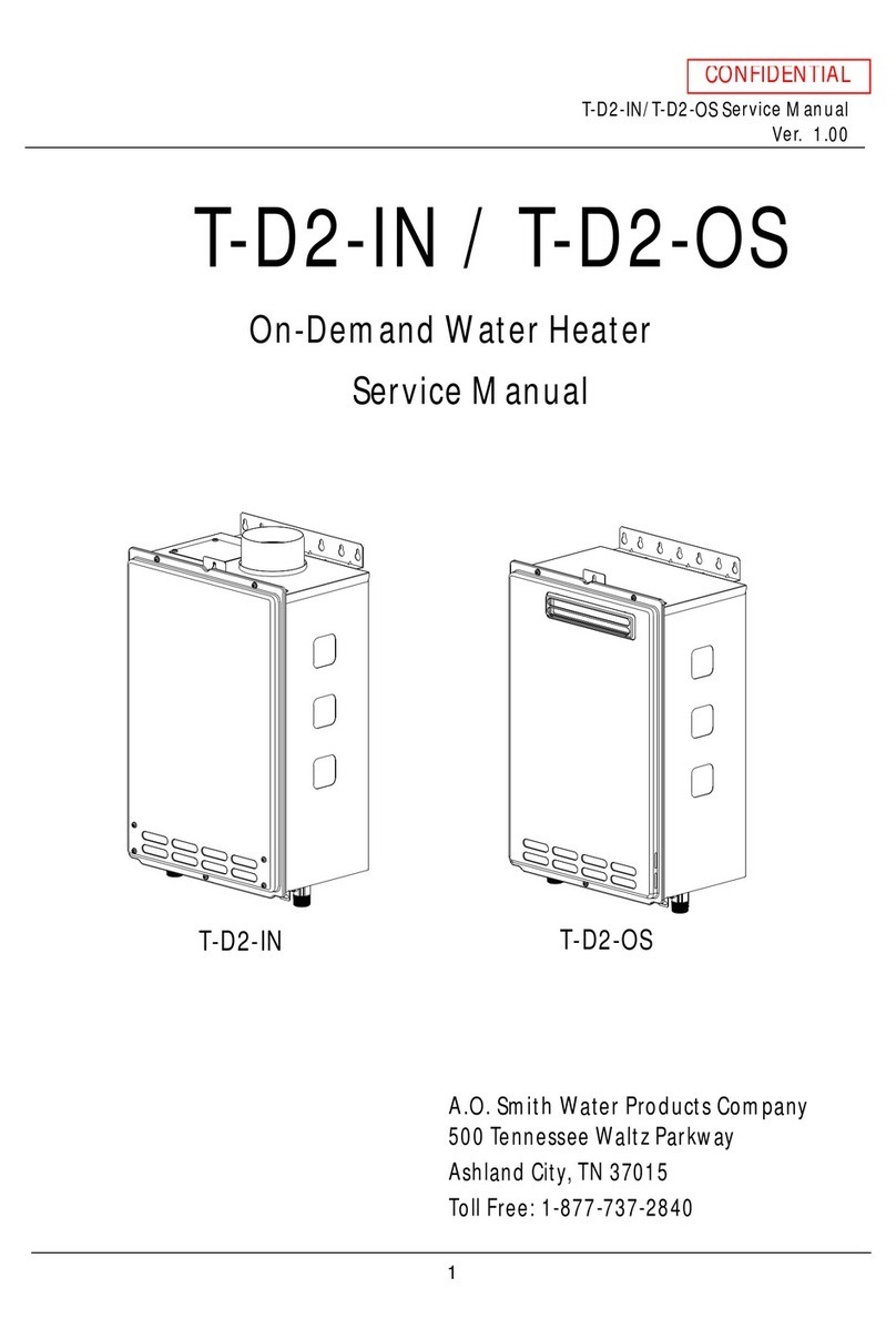 A.O. Smith T-D2-OS User manual