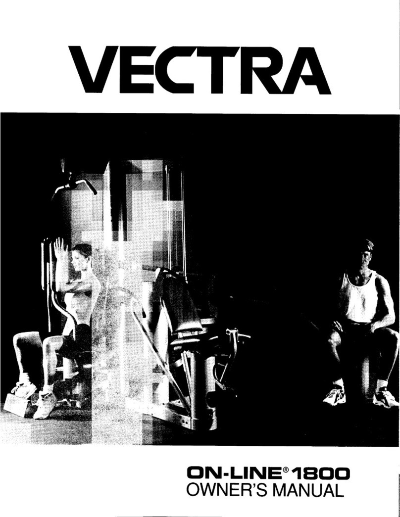 Vectra Fitness On-Line 1800 owner's manual