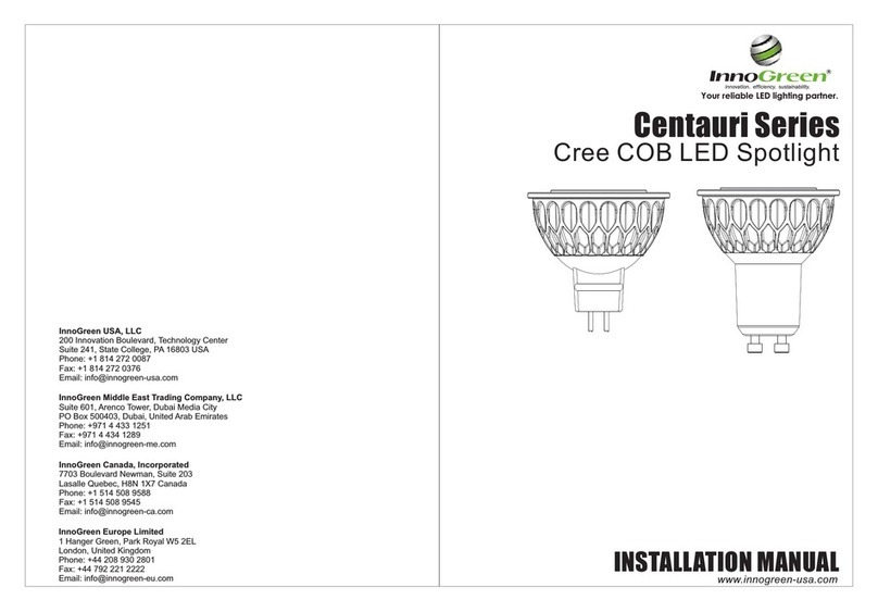 InnoGreen Centauri series installation manual