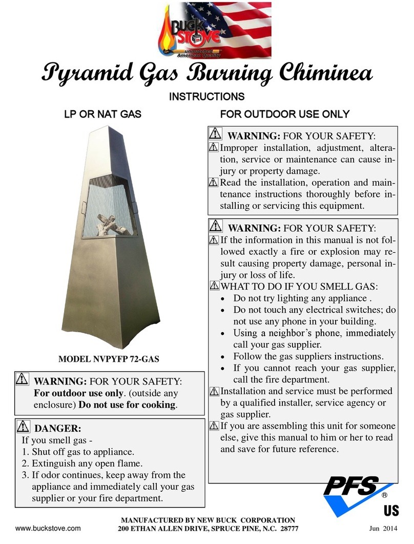 BuckMaster NVPYFP 72-GAS instruction manual