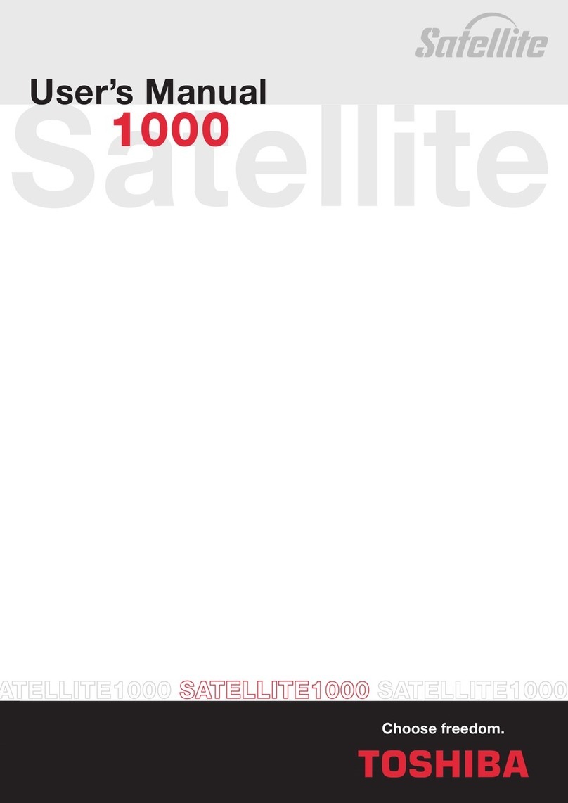 Toshiba 1000 Series User manual
