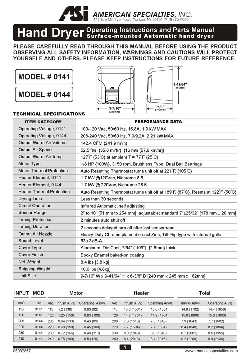 ASI 0141 User manual