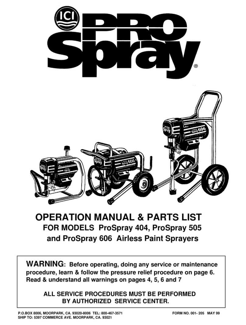 ICI ProSpray 404 Operations manual & parts list