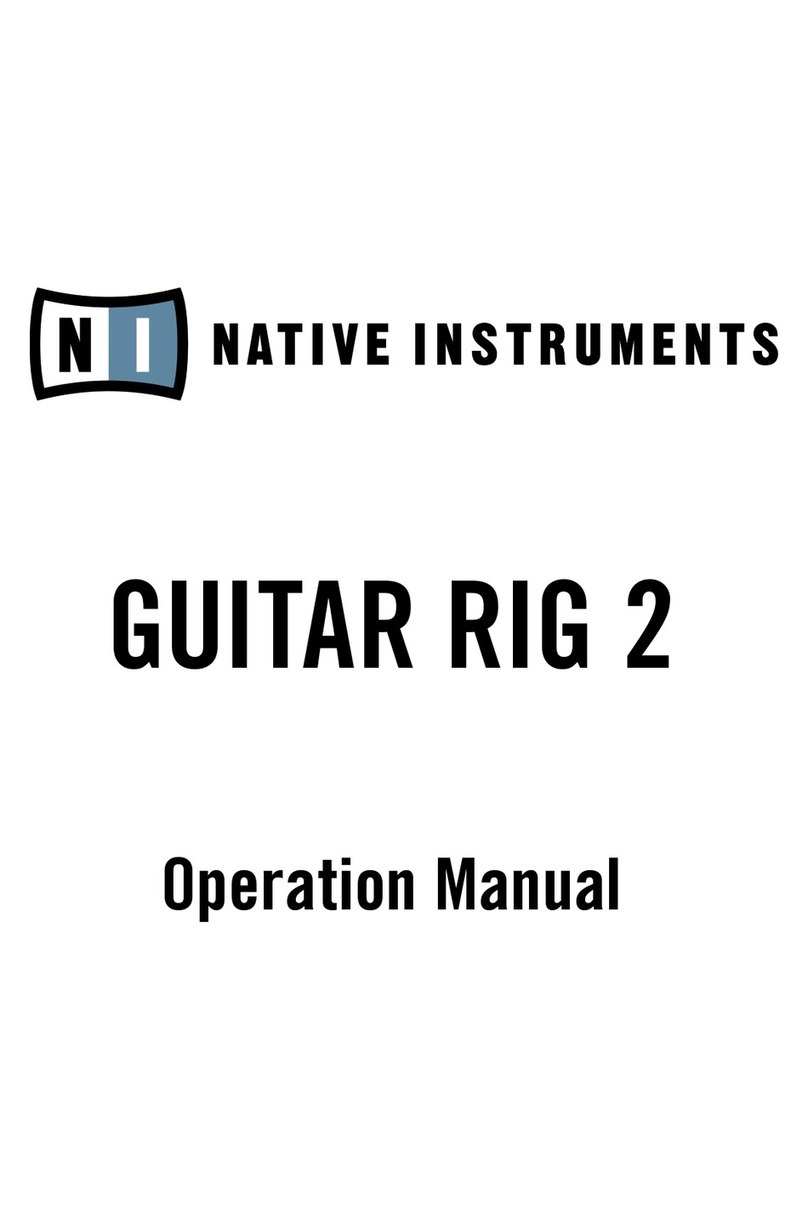 NI Guitar Rig 2 Operation manual